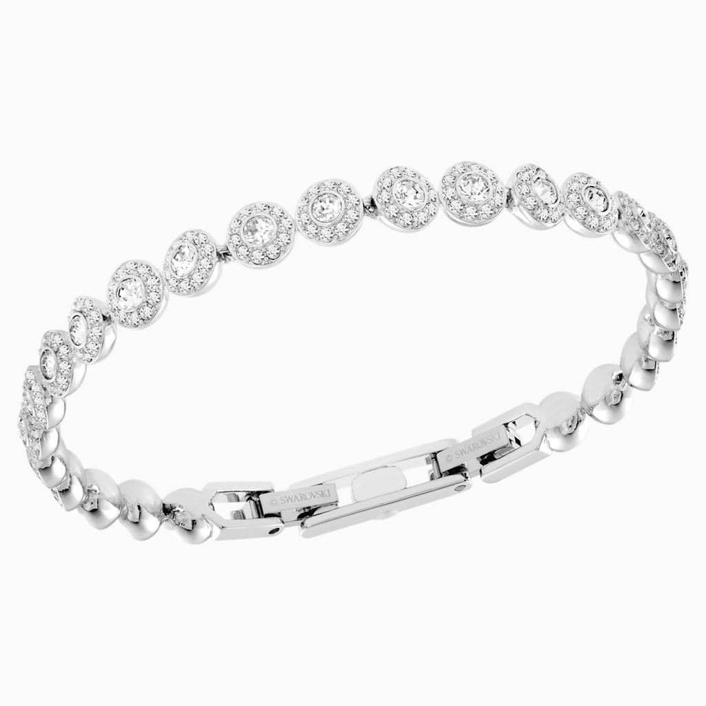 ANGELIC BRACELET, WHITE, RHODIUM PLATED - Shukha Online Store