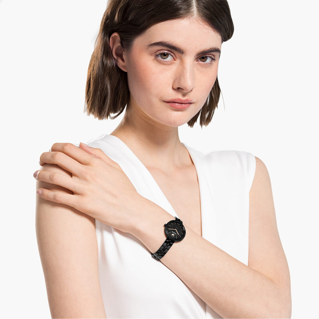 COSMOPOLITAN WATCH, METAL BRACELET, BLACK, BLACK PVD - Shukha Online Store