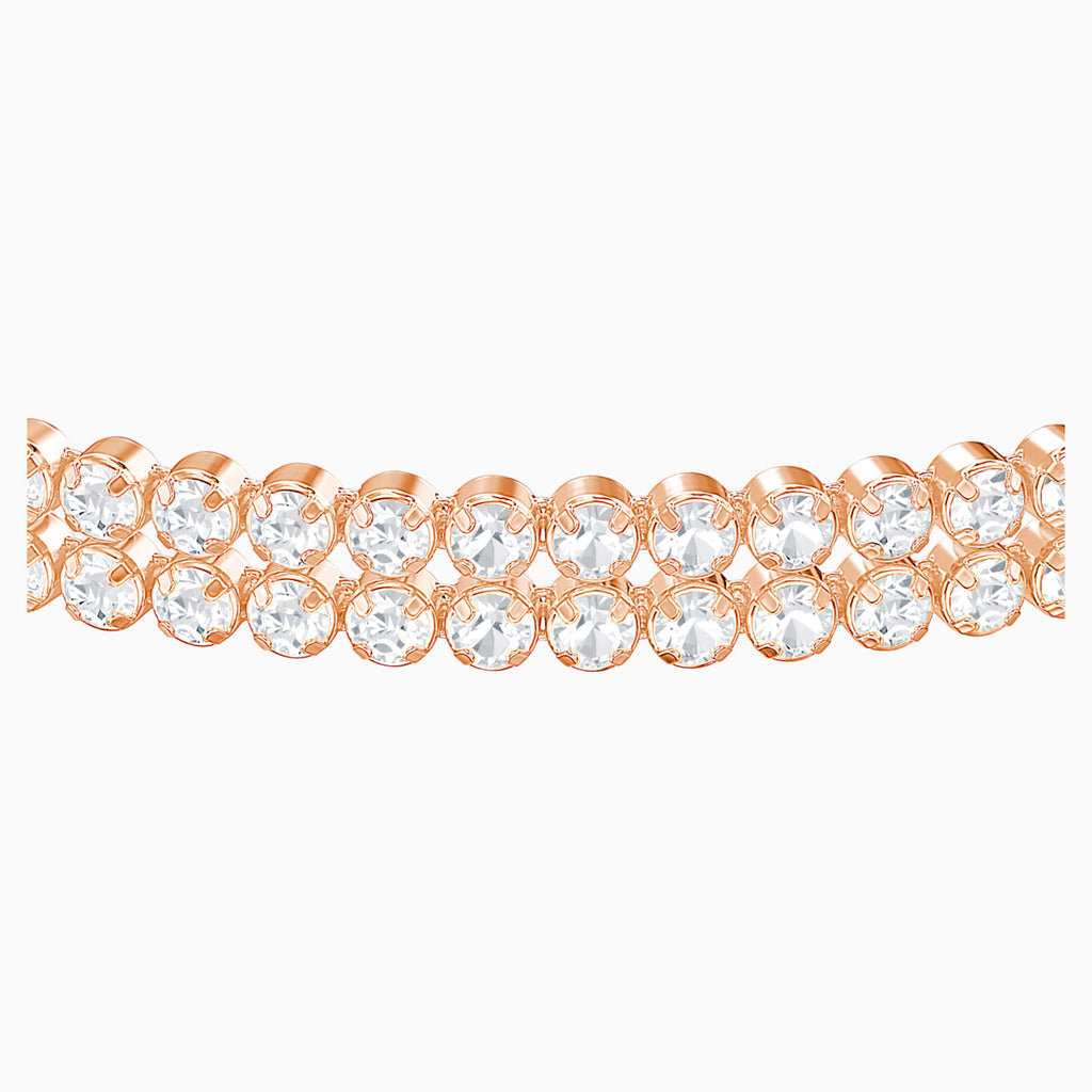SUBTLE BRACELET, WHITE, ROSE-GOLD TONE PLATED - Shukha Online Store