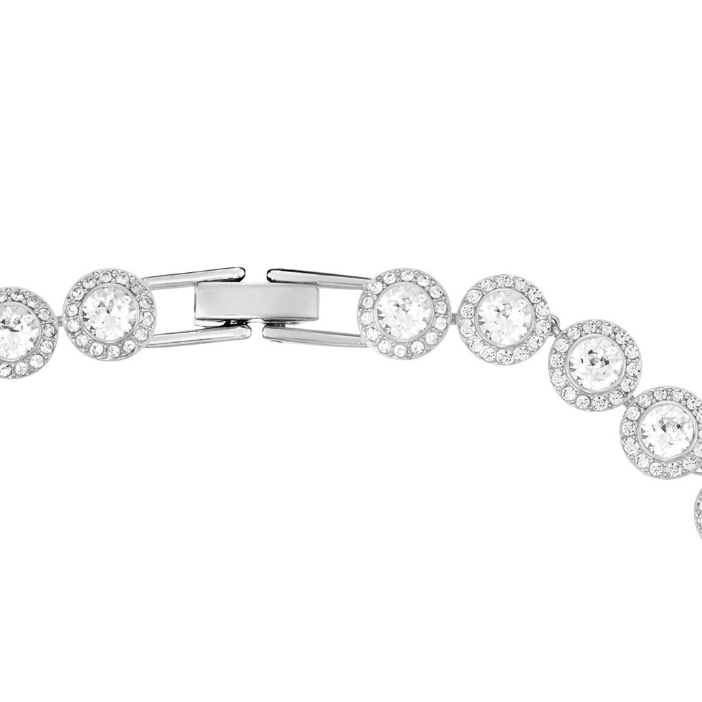 ANGELIC NECKLACE, WHITE, RHODIUM PLATED - Shukha Online Store