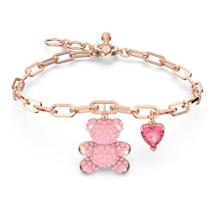 Teddy bracelet Pink, Rose gold-tone plated - Shukha Online Store