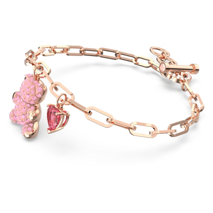 Teddy bracelet Pink, Rose gold-tone plated - Shukha Online Store