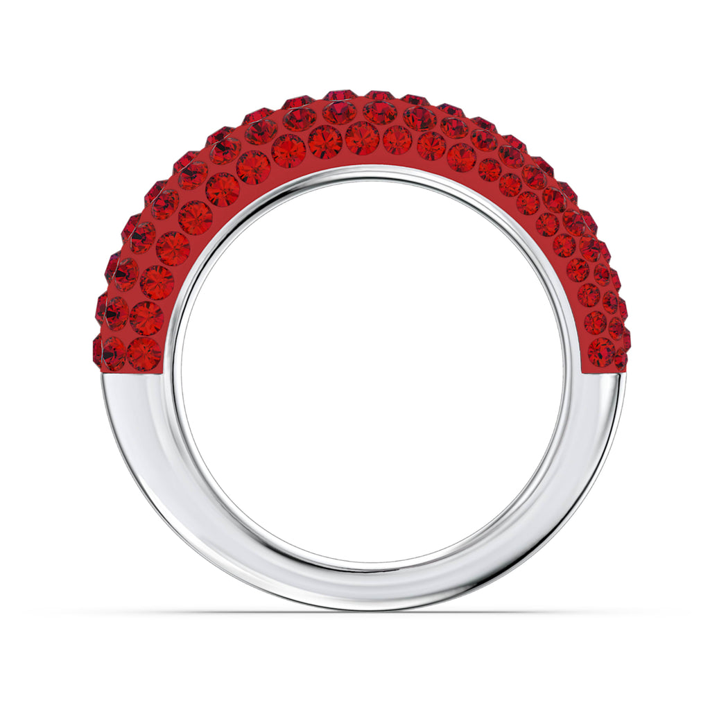 Tigris ring Red, Rhodium plated - Shukha Online Store