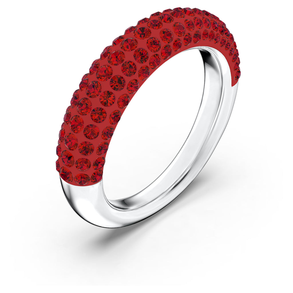 Tigris ring Red, Rhodium plated - Shukha Online Store