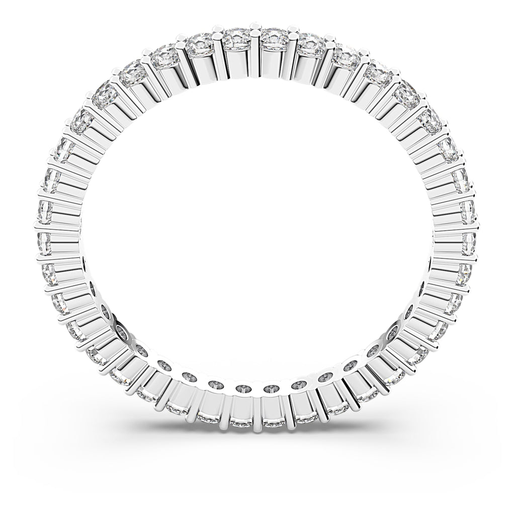 Vittore ring Round cut, White, Rhodium plated - Shukha Online Store