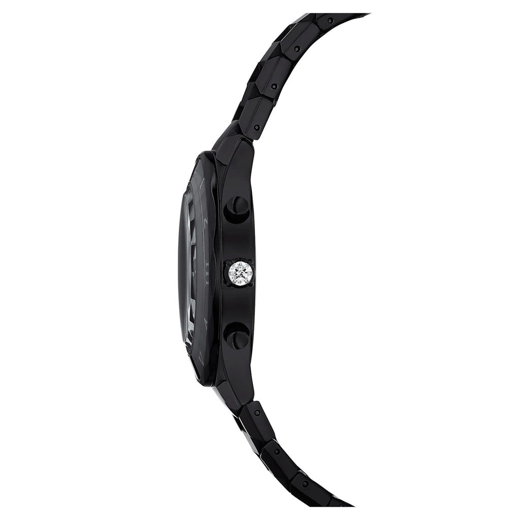 Watch Swiss Made, Metal bracelet, Black, Black finish - Shukha Online Store
